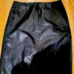 Leather Skirt Hugo Boss